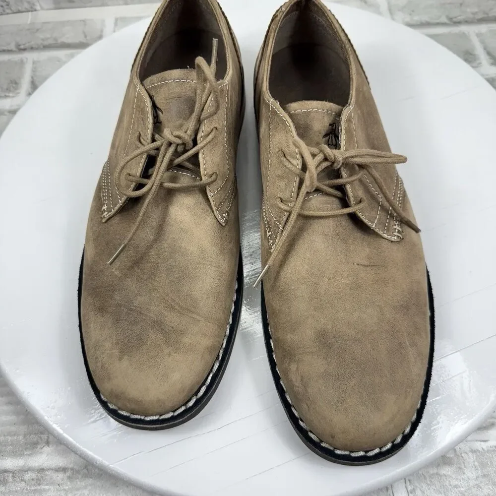 Original Penguin Waylon Men's Size 10 Brown Suede Lace Up Casual Shoes